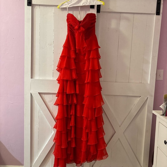 Sherri Hill Dresses & Skirts - Sherri Hill Strapless Red Prom Dress